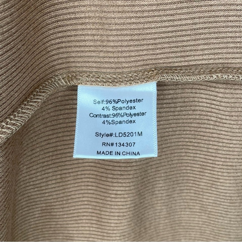 Line & Dot Maggie Dress Midi Corset Bodycon Sz Large Pink Brown Blush Combo NWT - Picture 8 of 8